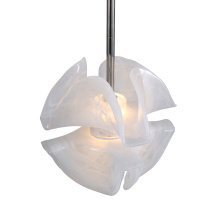 Golden 9608-2P PN - Golden Lighting Glacier Integrated LED Pendant in Polished Nickel